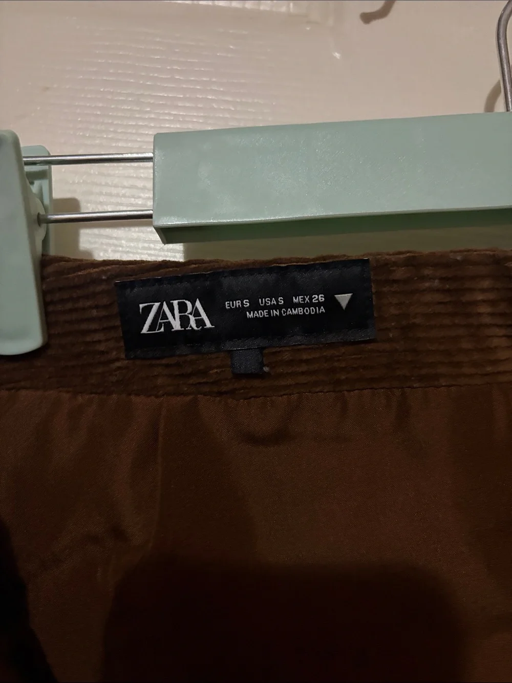 Zara Corduroy Mini Skirt